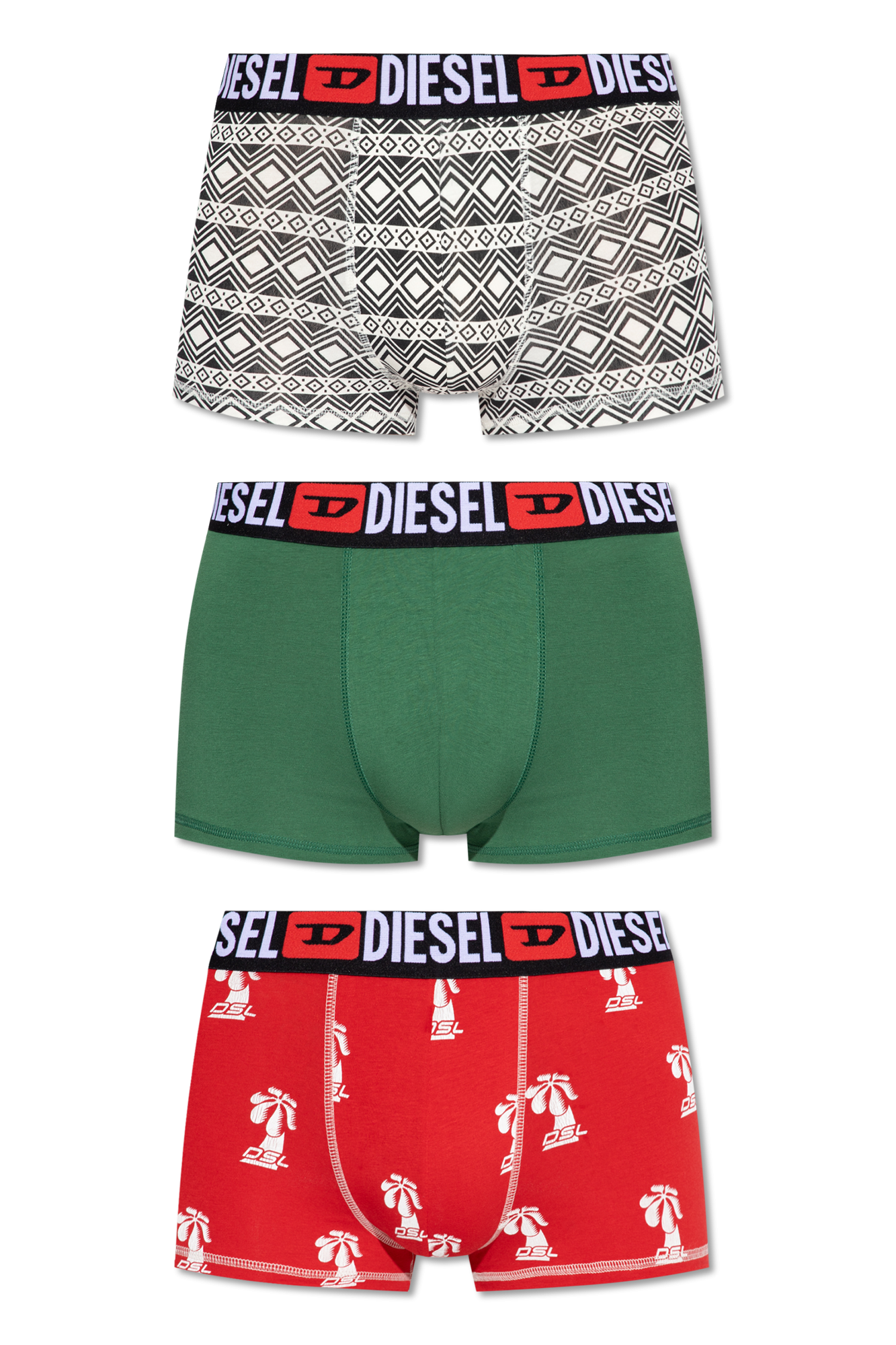 Multicolour Branded boxers 3 pack Diesel Vitkac Canada